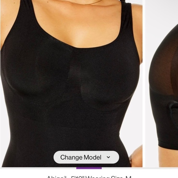 Yitty/Fabletics Nearly Naked Shaping Mid Thigh Bodysuit M/L - Picture 4 of 7